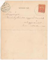 1904 Tusnádfürdő, Baile Tusnad; Szent Anna-tó. Brunner Lajos kiadása, 2-részes kihajtható panorámala...