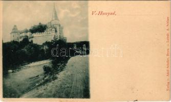 Vajdahunyad, Hunedoara; vár. Schuller A. kiadása (Szászváros), A. Schäser felvétele / castle (vágott / cut)