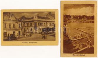 21 db MODERN magyar város képeslap (Képzőművészeti Alap 60 filléres lapok) / 21 MODERN Hungarian tow...