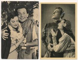 12 db MODERN magyar színész és színésznő képeslap / 12 MODERN Hungarian actors and actresses postcards