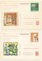 10 db MODERN levelezőlap alkalmi bélyegzésekkel, közte több díjjegyes