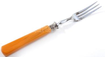 Vintage stílusú gyümölcsvillás szett tartójával