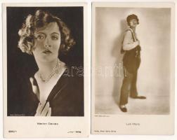 21 db RÉGI motívum képeslap: külföldi színészek és színésznők / 21 pre-1945 motive postcards: foreig...