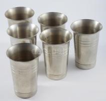 6 darabos ón pohár szett, jelzett, m: 9,5 cm