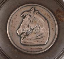 Antik svájci zsebóra, sérült porcelán számlappal, nem működik, dobozban, d: 4,5 cm