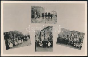 1939 Kassa, kassai birkózóversenyről küldött képeslap összesen 8 db aláírással, köztük Rihetzky Jáno...