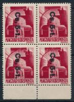 1946 Betűs Cs.5-I. ívszéli négyestömb (32.000)