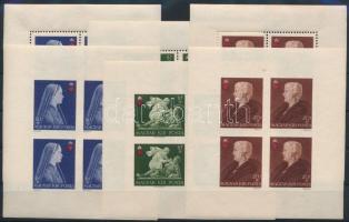 1942 Vöröskereszt II. kisívsor (25.000) (20f+1P vágott kisíven kis rozsdafolt / small stain spot)