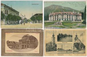 21 db RÉGI történelmi magyar város képeslap vegyes minőségben / 21 pre-1945 historical Hungarian town-view postcards in mixed quality