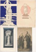21 db RÉGI motívum képeslap: vallás; vegyes minőségben / 21 pre-1945 motive postcards: religion; in mixed quality