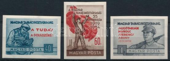 1954 Magyar Tanácsköztársaság (III.) vágott sor (16.000)