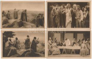 Passionsspiele Oberammergau 1922 - 13 db RÉGI motívum képeslap: passiójáték / 13 pre-1945 motive postcards: Passion of Jesus