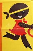 1970 Én vagyok az Omnia és ez a kisöcsém Rio, kávé plakát, papír, jelzés nélkül, Egyetemi Nyomda, 82...