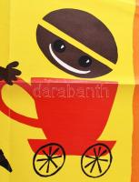 1970 Én vagyok az Omnia és ez a kisöcsém Rio, kávé plakát, papír, jelzés nélkül, Egyetemi Nyomda, 82...