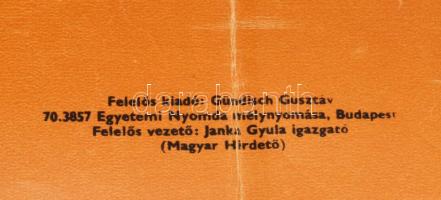 1970 Én vagyok az Omnia és ez a kisöcsém Rio, kávé plakát, papír, jelzés nélkül, Egyetemi Nyomda, 82...