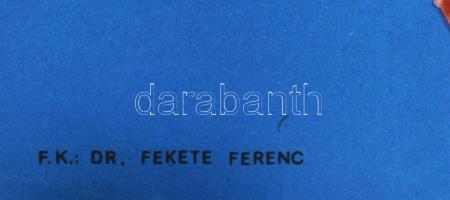 cca 1970 Igyunk több gyümölcslevelet, reklámplakát, ofszet, papír, jelzés nélkül, Offset-Nyomda, 81x...