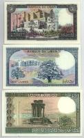 Libanon 1980-1988. 1L - 250L (7xklf) "Banque du Liban" karton tokban T:UNC-AU
Lebanon 198...