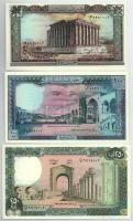 Libanon 1980-1988. 1L - 250L (7xklf) "Banque du Liban" karton tokban T:UNC-AU
Lebanon 198...