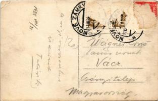 1928 Érsekújvár, Nové Zamky; Stanica / Vasútállomás / railway station. photo (EB)