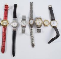 11 darab karóra, közte Omega kvarcóra fém szíjjal