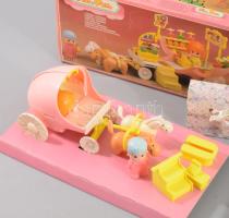 Pin Pon játék babaház, eredeti dobozában 22 cm