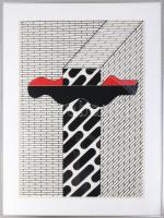 Deim Pál (1932-2016): Kőmíves Kelemenné, 1983. Szitanyomat, papír, jelzett. Számozott (40/40). Üvege...