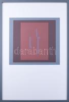 Barcsay Jenő (1900-1988): Emlék (rózsaszín-barna). Szitanyomat, papír, jelzett, számozott (62/140). ...