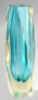 cca 1950/60 Murano Vetro Sommerso váza, terv.: Flavio Poli (1900-1980). Jelzés nélkül, lepattanással...