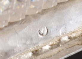 Angol ezüst (Ag) sótartó, jelzett, ezüst része nettó 36g, 9x5,5 cm