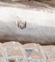 Angol ezüst (Ag) sótartó, jelzett, ezüst része nettó 36g, 9x5,5 cm