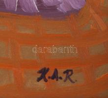 Kovács Attila Roland (1997-): Állatok teremtése, 2007. Olaj, vászon, faroston, jelzett. Reprodukálva...