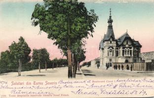 Szörényvár (Turnu Severin) Carl I boulevard (small tear)