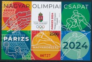 2024 Olimpia IX. - Párizs vágott blokk (9.500)