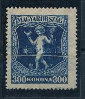 1924 Jótékonyság (I.) 300K vízszintes papírránccal