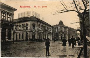 1910 Szabadka, Subotica; M. kir. posta. Vig Zsigmond Sándor / post office (EB)