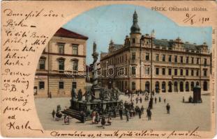 1900 Písek, Obcanská zálozna / pawnshop, monument (EM)