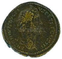 Római Birodalom 140-144 / Antoninus Pius / Róma / Sestertius bronz (22,44g) T:VF patina Roman Empire 140-144 / Antoninus Pius / Rome / Sestertius bronze "ANTONINVS AVG PI-VS PP TR P COS III / ANNONA AVG - S-C" Annona standing right, holding two corn-ears over modius with corn-ears, and cornucopiae; prow to right (22,44g) C:VF patina RIC III 597