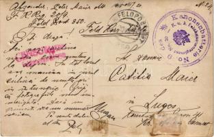 1915 Osztrák-magyar katonák, tábori konyha / WWI K.u.K. military, field kitchen, group of soldiers. ...