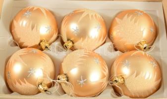 11 darab üveg fenyőfadísz