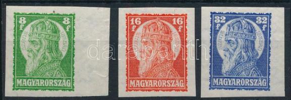 1928 Szent István (I.) vágott sor (50.000) (16f betapadás / gum disturbance)