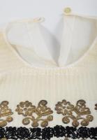 Aranyhímzéses női blúz, jó állapotban