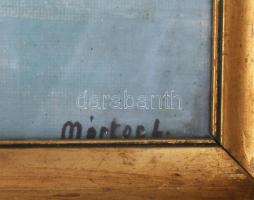 Márton László (XX. sz. vége/XXI. sz. eleje): Tihanyi belső öböl (Balaton). Olaj, farost, jelzett. Üv...