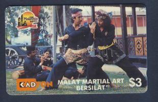 Malájzia 1990 Judo 3$ használatlan telefonkártya