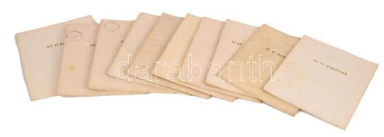 1 : 200.000 méretarányú térképek tétele, 11 db (Cataldza, Durazzo, Monastir, stb.), vászonra kasíroz...