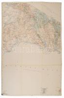 1 : 200.000 méretarányú térképek tétele, 11 db (Cataldza, Durazzo, Monastir, stb.), vászonra kasíroz...