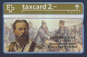 Németország 1993 Friedrich III. 2 egységes használatlan telefonkártya