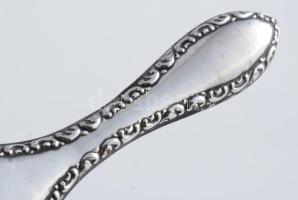 Ezüst (Ag) borítású kefe, jelzett, h: 24 cm