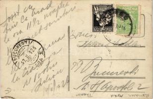 1926 Arad, Teatrul orasenesc / Városi színház, piac, üzletek / theatre, market, shops. Foto Bereczky