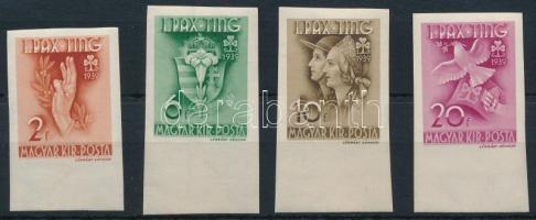 1939 PAX-TING ívszéli vágott sor (80.000) / Mi 612-615 imperforate margin set