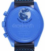 Omega X Swatch - Moonswatch - Mission to The super Blue Moon férfi karóra. Működik, leírással, díszd...